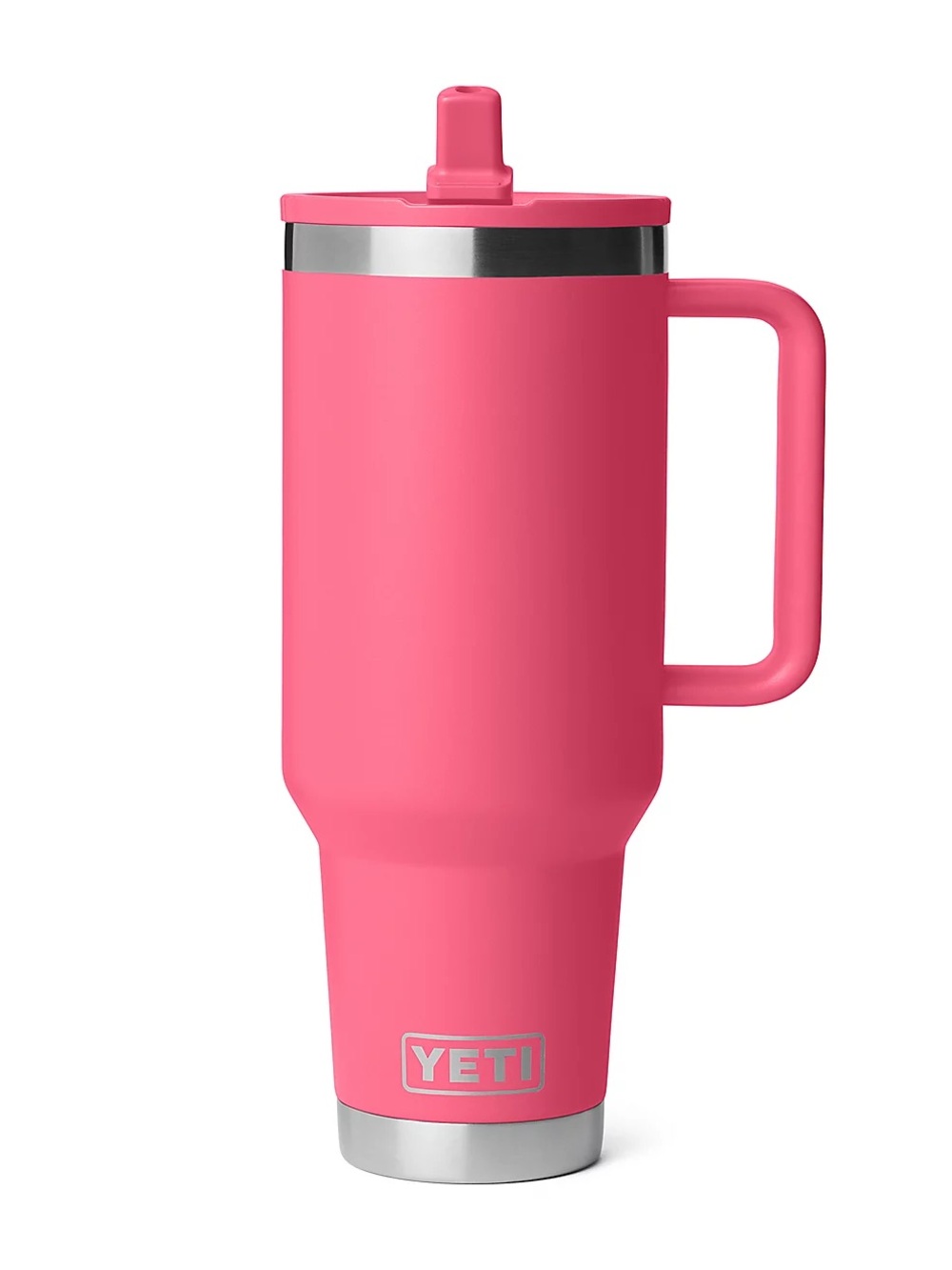 YETI Rambler 40 Oz Travel Straw Mug — Tropical Pink - Picture 3 of 10